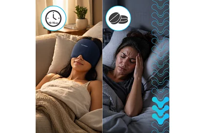 Gél hűtő és melegítő sapka 360° – relaxáló kompressziós maszk