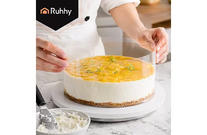 Erős peremfólia tortákhoz 20 cm × 10 m – cukrászfólia PET-ből magas tortákhoz és desszertekhez