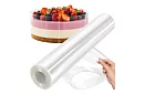 Erős peremfólia tortákhoz 20 cm × 10 m – cukrászfólia PET-ből magas tortákhoz és desszertekhez