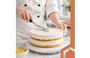 Erős peremfólia tortákhoz 20 cm × 10 m – cukrászfólia PET-ből magas tortákhoz és desszertekhez