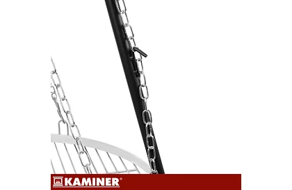 Kerti grill háromlábúval és függő rács 58 cm – kandalló tűzhely