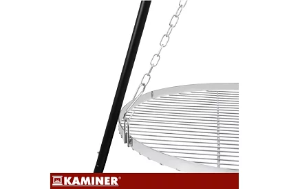 Kerti grill háromlábúval és függő rács 58 cm – kandalló tűzhely