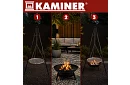 Kerti grill háromlábúval és függő rács 58 cm – kandalló tűzhely