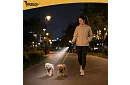 Automatikus dupla Flexi póráz lámpával 2 kuty számára – 2 × 3 m, LED világítás