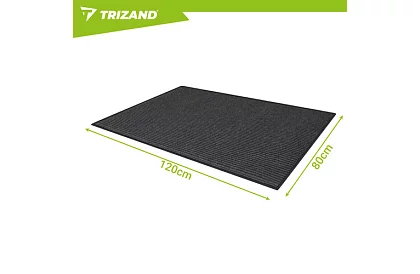 Bemeneti szőnyeg 80 × 120 cm csúszásgátló alsó résszel – szürke