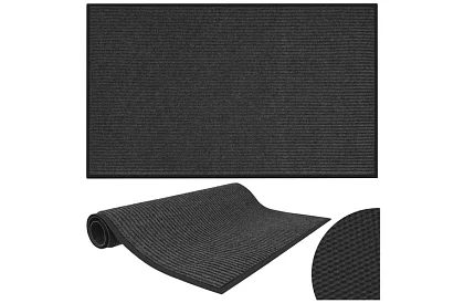 Bemeneti szőnyeg 80 × 120 cm csúszásgátló alsó résszel – szürke