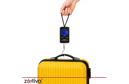 Elektronikus poggyász mérleg kampóval 40 kg