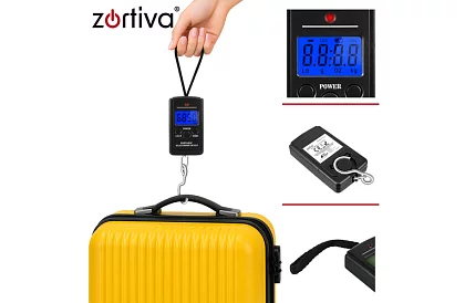 Elektronikus poggyász mérleg kampóval 40 kg