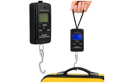 Elektronikus poggyász mérleg kampóval 40 kg
