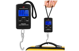 Elektronikus poggyász mérleg kampóval 40 kg