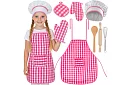 Gyermek szakácskészlet Little Chef 7 az 1-ben – kötény, sapka, kesztyű és konyhai eszközök