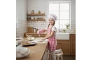 Gyermek szakácskészlet Little Chef 7 az 1-ben – kötény, sapka, kesztyű és konyhai eszközök