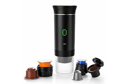 Hordozható 3 az 1-ben espresso kávéfőző 20 bar nyomással, USB-C-vel és vízmelegítéssel
