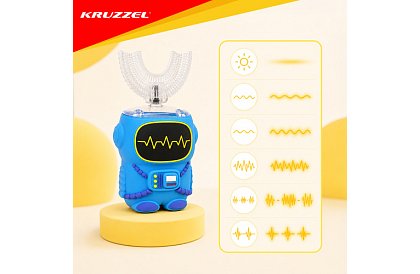 Szonikus elektromos fogkefe gyerekeknek - 5 üzemmód, PRO 360, robot