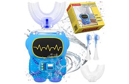 Szonikus elektromos fogkefe gyerekeknek - 5 üzemmód, PRO 360, robot