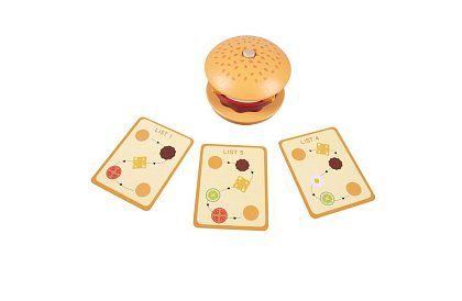 Fa díszítő Burger – oktató játék a motorikus készségek és a logikai gondolkodás fejlesztésére