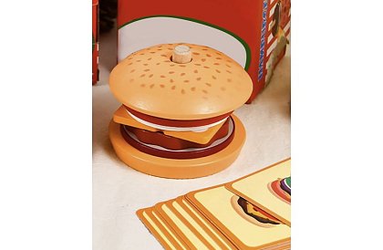 Fa díszítő Burger – oktató játék a motorikus készségek és a logikai gondolkodás fejlesztésére