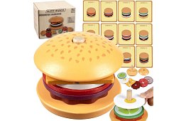 Fa díszítő Burger – oktató játék a motorikus készségek és a logikai gondolkodás fejlesztésére