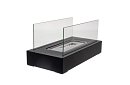 Szabadon álló bio-kandalló 35 × 18 × 17 cm – füstmentes, bioetanollal, 2 üvegfallal