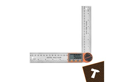Digitális elektronikus szögmérő 360°, 200 mm LCD-vel – pontos szögmérés