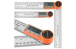 Digitális elektronikus szögmérő 360°, 200 mm LCD-vel – pontos szögmérés