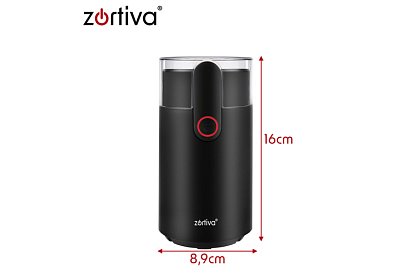 Elektrikus Zortiva 150 W – gyors kávé, dió és fűszer őrlés