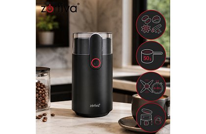 Elektrikus Zortiva 150 W – gyors kávé, dió és fűszer őrlés