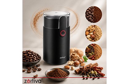 Elektrikus Zortiva 150 W – gyors kávé, dió és fűszer őrlés