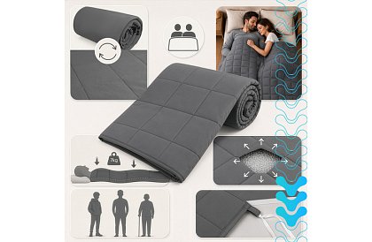 Zsúlyozott antistressz takaró - Sensory Gray 7 kg, 200 × 150 cm