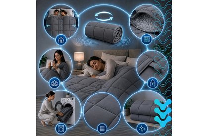 Zsúlyozott antistressz takaró - Sensory Gray 7 kg, 200 × 150 cm
