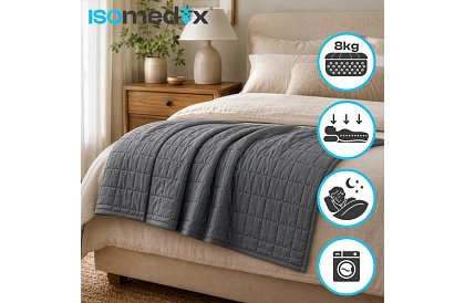 Zsúlyozott antistressz takaró - Sensory Gray 8 kg, 200 × 150 cm