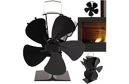 Kályhás ötlapátos ventilátor KAMINER - hővel hajtva
