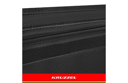 XXL játékos láda 132 l fedéllel, fekete szervező 94 cm
