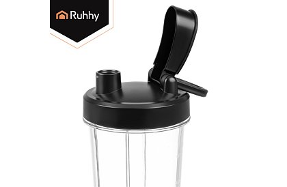 Üveg turmixgép 1200 W jégzúzással, üveg edénnyel és 2 hordozható palackkal