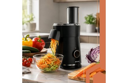 Elektromos reszelő - szeletelő 200 W, 5 tárcsa