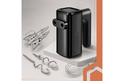Kézi mixer 800 W, 5 sebesség, Turbo, dagasztó kampók