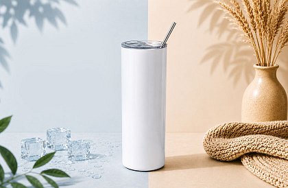 Utazási termoszivár 590 ml – minimalista fehér