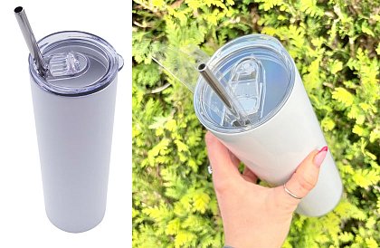 Utazási termoszivár 590 ml – minimalista fehér