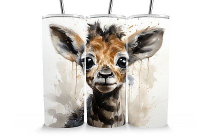 Utazási termoszivár 590 ml – Aranyos zsiráf bébi 12