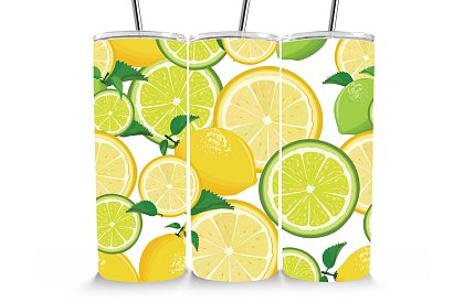 Utazási termoszivár 590 ml – Friss citromok és limek 31
