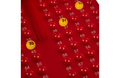 Bingo játék gyerekeknek és családoknak sorsoló géppel