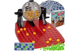 Bingo játék gyerekeknek és családoknak sorsoló géppel