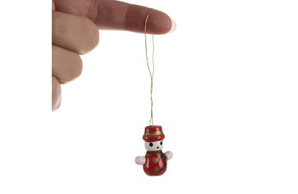 Fából készült karácsonyi díszek – 30 db-os készlet