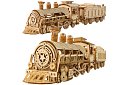3D fa puzzle - Gőzmozdony tenderrel