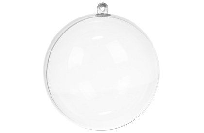 Akril karácsonyi díszek dekorálásra és töltésre, 10 cm, 10 db