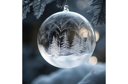 Akril karácsonyi díszek dekorálásra és töltésre, 10 cm, 10 db