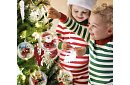 Akril karácsonyi díszek dekorálásra és töltésre, 10 cm, 10 db