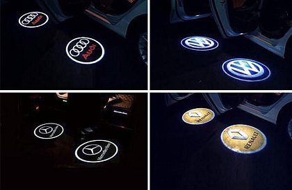 LED autómárka logó projektor