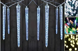 LED világító jégcsapok – 3 szín – 23 cm