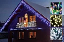 Kültéri LED karácsonyi függöny - eső - 10 méter